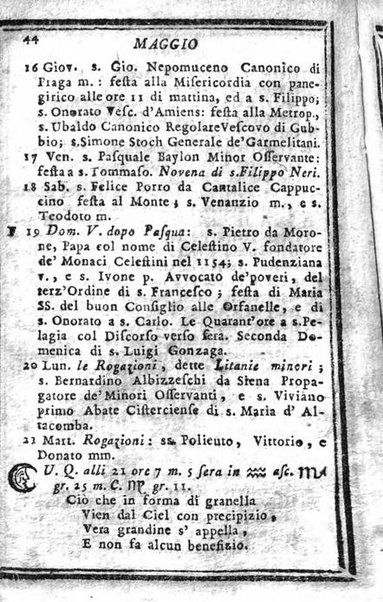 Il corso delle stelle osservato dal pronostico moderno Palmaverde Palmaverde almanacco piemontese ...