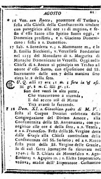 Il corso delle stelle osservato dal pronostico moderno Palmaverde Palmaverde almanacco piemontese ...