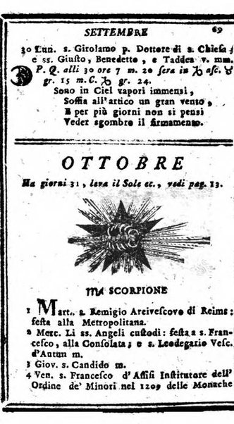 Il corso delle stelle osservato dal pronostico moderno Palmaverde Palmaverde almanacco piemontese ...