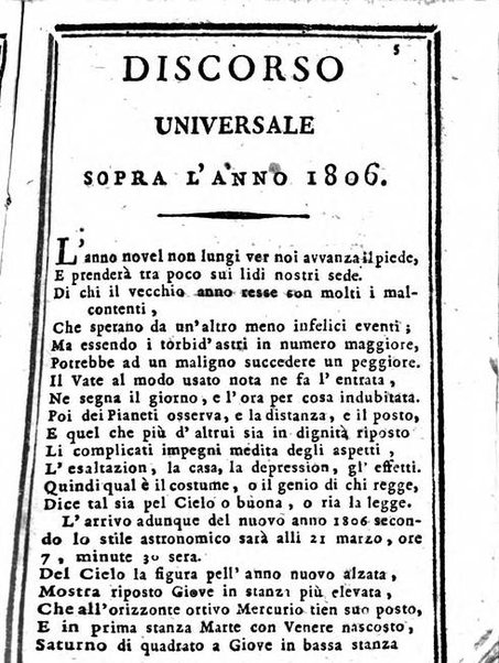 Il corso delle stelle osservato dal pronostico moderno Palmaverde Palmaverde almanacco piemontese ...