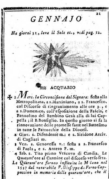 Il corso delle stelle osservato dal pronostico moderno Palmaverde Palmaverde almanacco piemontese ...