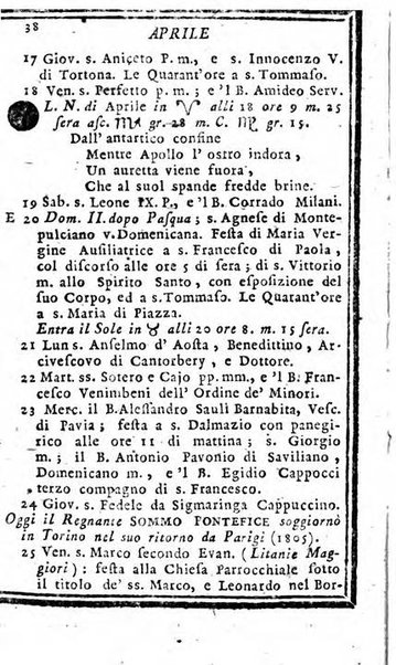 Il corso delle stelle osservato dal pronostico moderno Palmaverde Palmaverde almanacco piemontese ...