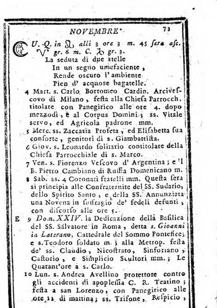 Il corso delle stelle osservato dal pronostico moderno Palmaverde Palmaverde almanacco piemontese ...