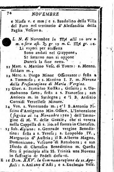 Il corso delle stelle osservato dal pronostico moderno Palmaverde Palmaverde almanacco piemontese ...