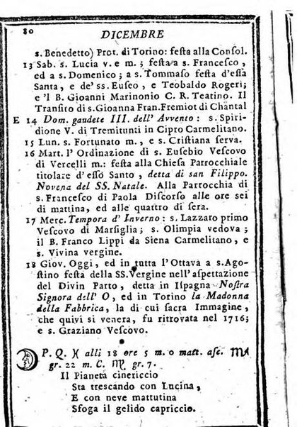 Il corso delle stelle osservato dal pronostico moderno Palmaverde Palmaverde almanacco piemontese ...