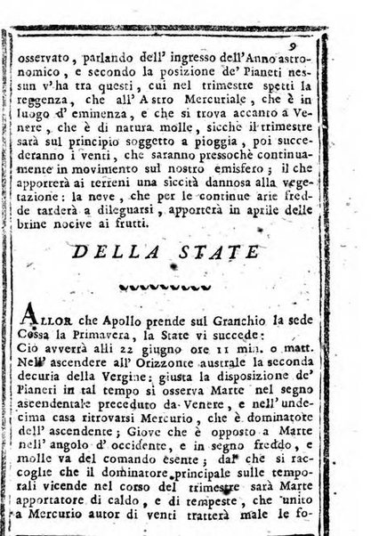 Il corso delle stelle osservato dal pronostico moderno Palmaverde Palmaverde almanacco piemontese ...