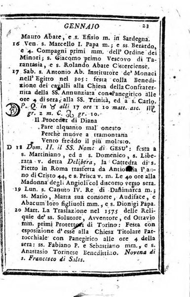 Il corso delle stelle osservato dal pronostico moderno Palmaverde Palmaverde almanacco piemontese ...