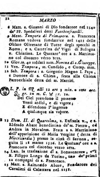 Il corso delle stelle osservato dal pronostico moderno Palmaverde Palmaverde almanacco piemontese ...