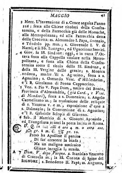 Il corso delle stelle osservato dal pronostico moderno Palmaverde Palmaverde almanacco piemontese ...