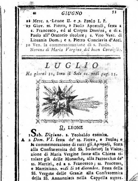 Il corso delle stelle osservato dal pronostico moderno Palmaverde Palmaverde almanacco piemontese ...