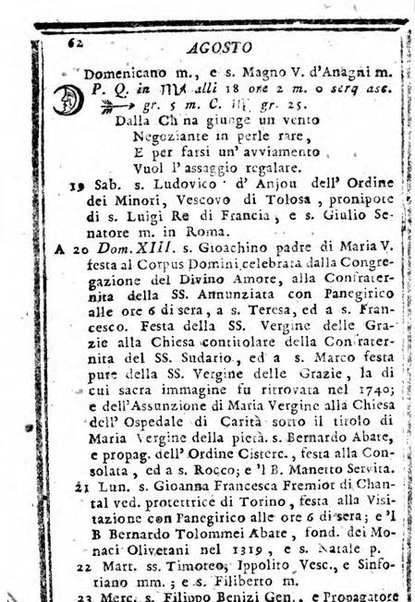 Il corso delle stelle osservato dal pronostico moderno Palmaverde Palmaverde almanacco piemontese ...