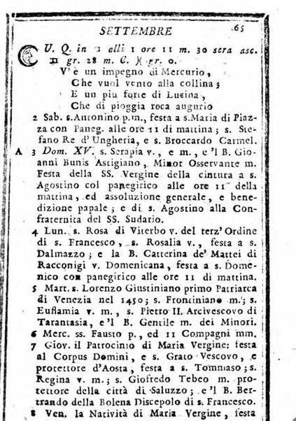 Il corso delle stelle osservato dal pronostico moderno Palmaverde Palmaverde almanacco piemontese ...