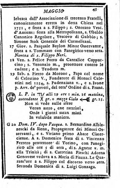 Il corso delle stelle osservato dal pronostico moderno Palmaverde Palmaverde almanacco piemontese ...