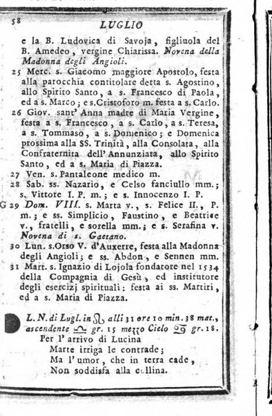 Il corso delle stelle osservato dal pronostico moderno Palmaverde Palmaverde almanacco piemontese ...