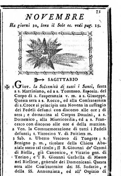 Il corso delle stelle osservato dal pronostico moderno Palmaverde Palmaverde almanacco piemontese ...