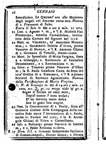 Il corso delle stelle osservato dal pronostico moderno Palmaverde Palmaverde almanacco piemontese ...