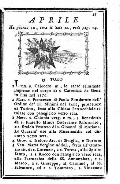 Il corso delle stelle osservato dal pronostico moderno Palmaverde Palmaverde almanacco piemontese ...