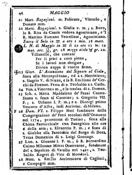 Il corso delle stelle osservato dal pronostico moderno Palmaverde Palmaverde almanacco piemontese ...