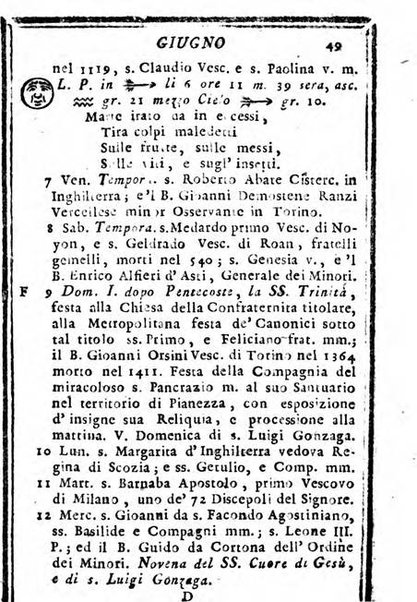 Il corso delle stelle osservato dal pronostico moderno Palmaverde Palmaverde almanacco piemontese ...