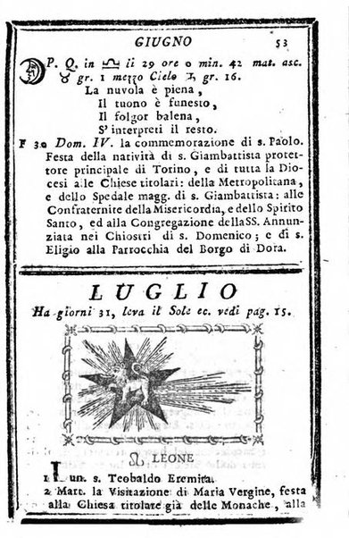 Il corso delle stelle osservato dal pronostico moderno Palmaverde Palmaverde almanacco piemontese ...