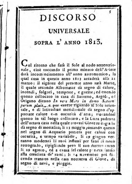 Il corso delle stelle osservato dal pronostico moderno Palmaverde Palmaverde almanacco piemontese ...