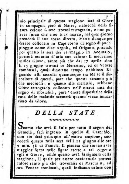 Il corso delle stelle osservato dal pronostico moderno Palmaverde Palmaverde almanacco piemontese ...