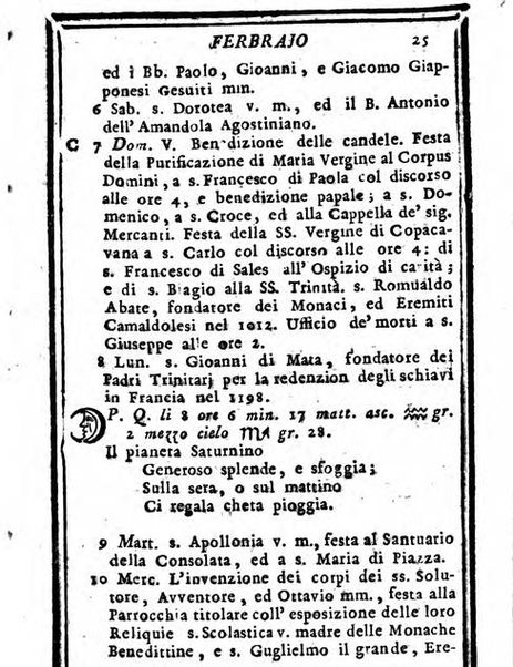 Il corso delle stelle osservato dal pronostico moderno Palmaverde Palmaverde almanacco piemontese ...