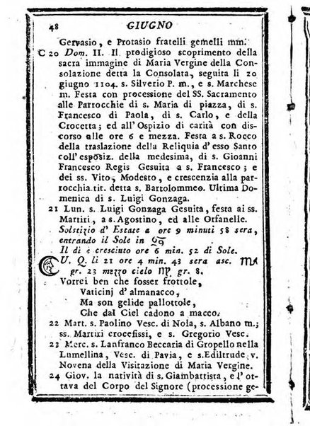 Il corso delle stelle osservato dal pronostico moderno Palmaverde Palmaverde almanacco piemontese ...