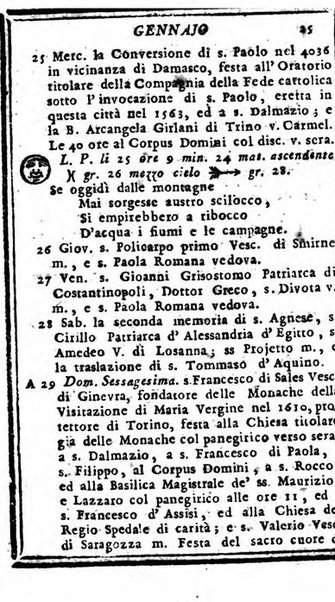 Il corso delle stelle osservato dal pronostico moderno Palmaverde Palmaverde almanacco piemontese ...