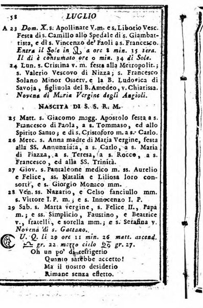 Il corso delle stelle osservato dal pronostico moderno Palmaverde Palmaverde almanacco piemontese ...