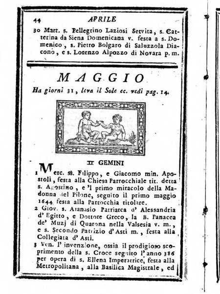 Il corso delle stelle osservato dal pronostico moderno Palmaverde Palmaverde almanacco piemontese ...