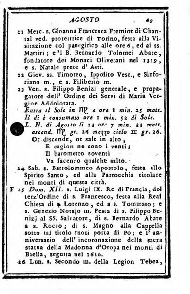 Il corso delle stelle osservato dal pronostico moderno Palmaverde Palmaverde almanacco piemontese ...