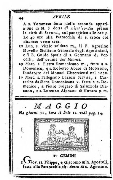 Il corso delle stelle osservato dal pronostico moderno Palmaverde Palmaverde almanacco piemontese ...