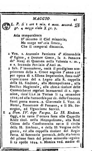 Il corso delle stelle osservato dal pronostico moderno Palmaverde Palmaverde almanacco piemontese ...