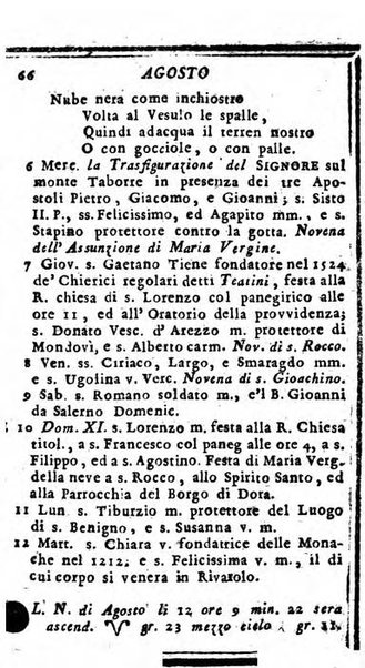 Il corso delle stelle osservato dal pronostico moderno Palmaverde Palmaverde almanacco piemontese ...