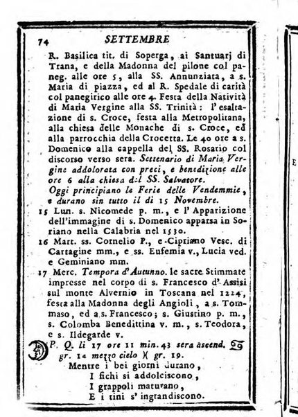 Il corso delle stelle osservato dal pronostico moderno Palmaverde Palmaverde almanacco piemontese ...