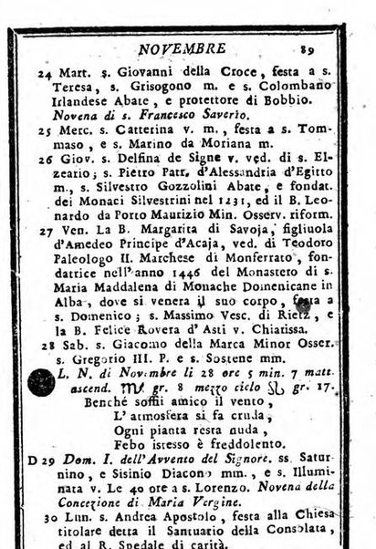 Il corso delle stelle osservato dal pronostico moderno Palmaverde Palmaverde almanacco piemontese ...