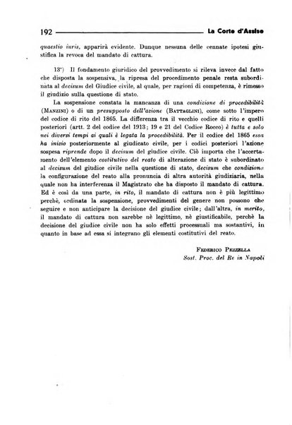 La Corte d'assise rassegna bimestrale di diritto penale di scienze criminali e di vita giudiziaria