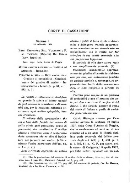 La Corte d'assise rassegna bimestrale di diritto penale di scienze criminali e di vita giudiziaria