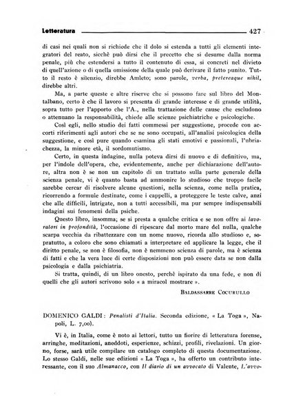 La Corte d'assise rassegna bimestrale di diritto penale di scienze criminali e di vita giudiziaria