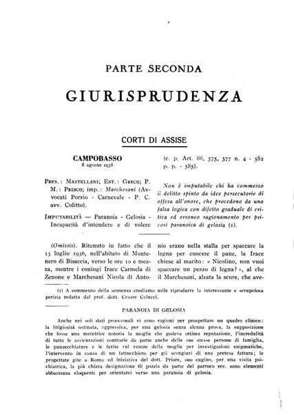 La Corte d'assise rassegna bimestrale di diritto penale di scienze criminali e di vita giudiziaria