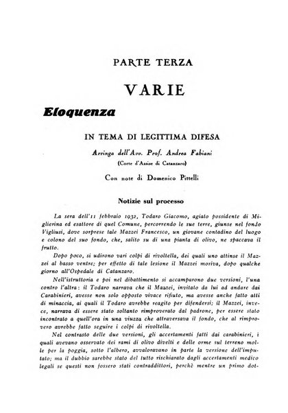 La Corte d'assise rassegna bimestrale di diritto penale di scienze criminali e di vita giudiziaria