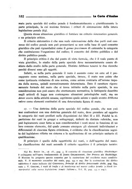 La Corte d'assise rassegna bimestrale di diritto penale di scienze criminali e di vita giudiziaria