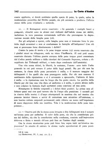 La Corte d'assise rassegna bimestrale di diritto penale di scienze criminali e di vita giudiziaria