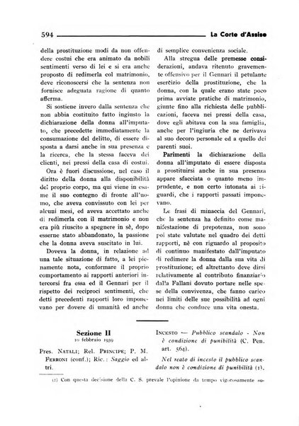 La Corte d'assise rassegna bimestrale di diritto penale di scienze criminali e di vita giudiziaria