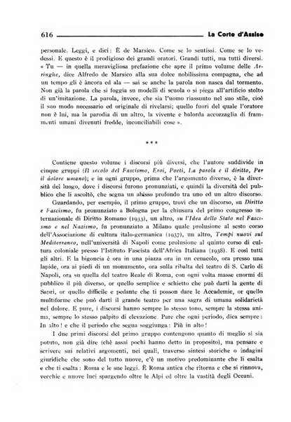 La Corte d'assise rassegna bimestrale di diritto penale di scienze criminali e di vita giudiziaria