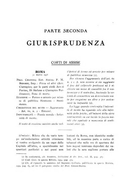 La Corte d'assise rassegna bimestrale di diritto penale di scienze criminali e di vita giudiziaria