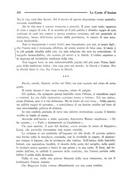 La Corte d'assise rassegna bimestrale di diritto penale di scienze criminali e di vita giudiziaria