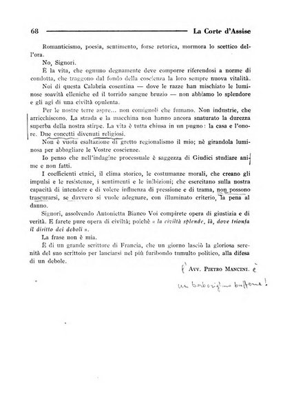 La Corte d'assise rassegna bimestrale di diritto penale di scienze criminali e di vita giudiziaria