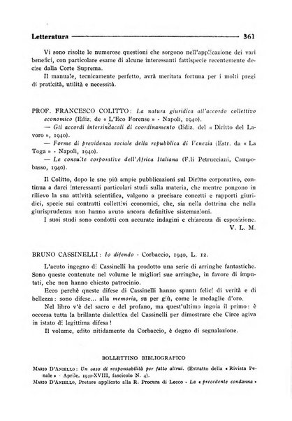 La Corte d'assise rassegna bimestrale di diritto penale di scienze criminali e di vita giudiziaria